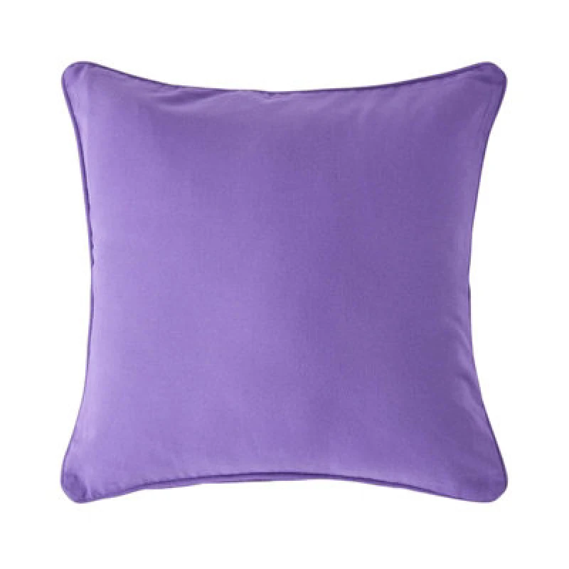 Image of Homescapes Cotton Plain Purple Cushion Cover, 60 X 60 Cm
