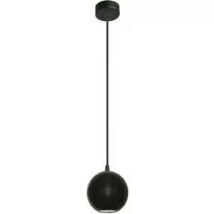 Image of Helam Lighting - Helam Midway Dome Pendant Ceiling Light Black 12cm