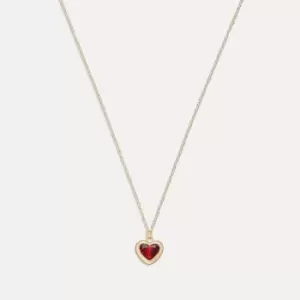 Image of Coach Heart Pendant Necklace