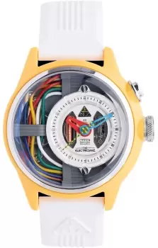 Image of Electricianz Watch Nylon Cable Z 42mm White Rubber