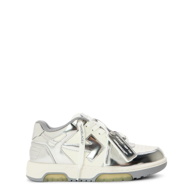 Image of Off White Womens Outofoffice Mir Low-Top Trainers White/Silver female 3 (36)