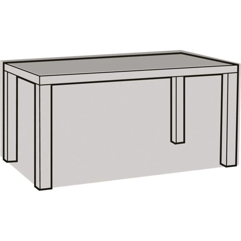 Image of Garland 4 Seater Rectangular Table Cover Black W1372