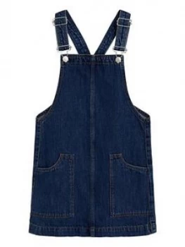 Image of Mango Girls Denim Pinny - Dark Blue