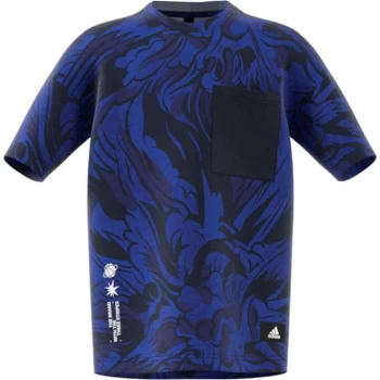 Image of adidas ARKD3 Pocket Tee Boys - Blue/White