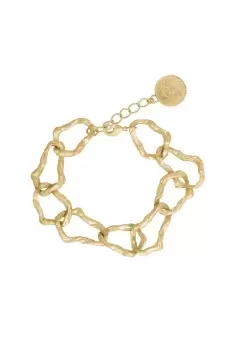 Image of Gold 'Ritzy' Molten Link Bracelet
