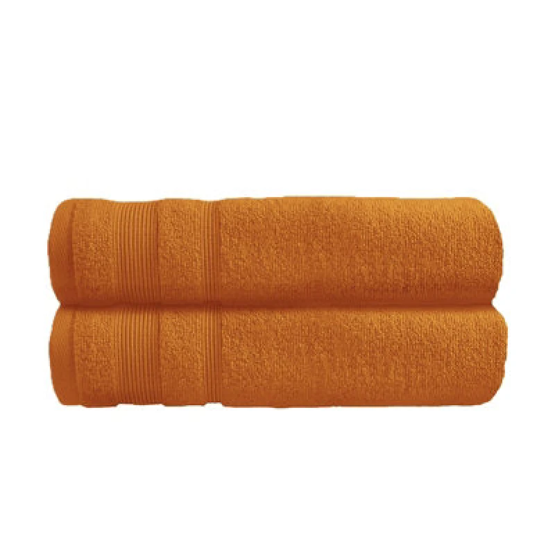 Image of Allure Bath Fashions Zero Twist Egyptian Cotton Bath Towels Pack Of 2 - Caramel