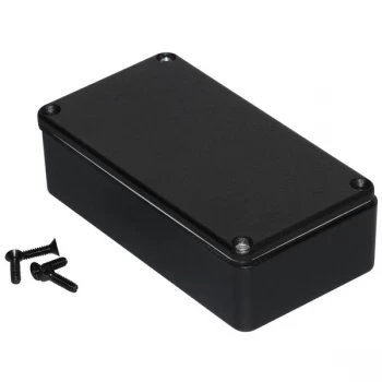 Image of Hammond 1590WBBK Watertight Diecast Enclosure Black (111.5 x 59.5 ...