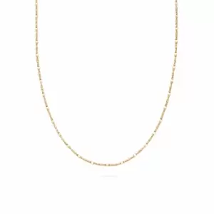Image of Daisy London Jewellery 18ct Gold Plated Sterling Silver Isla Tidal Twist Necklace 18Ct Gold Plate
