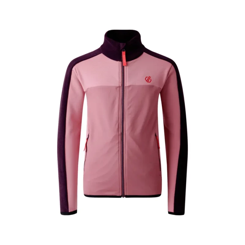 Image of Kids' stretchy mid-layer tracksuit jacket Dare 2B Emergent IV Violet Unisex 11/12 ans