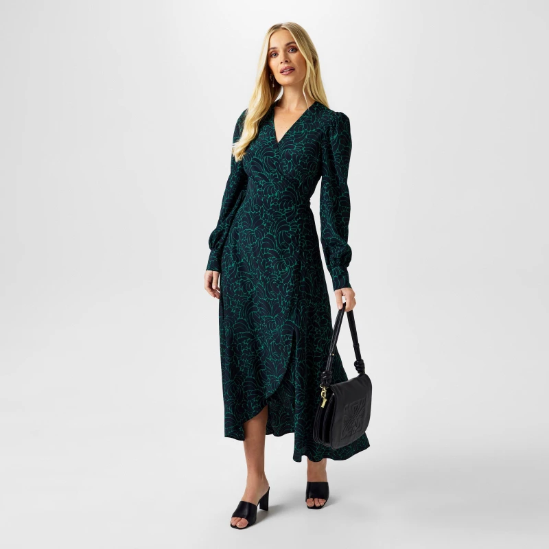 Image of Biba Biba Archive Wrap Dress - Multi Multi 8