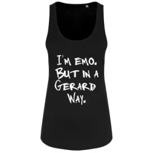 Image of Grindstore Womens/Ladies Im Emo But In A Gerard Way Vest Top (S) (Black)