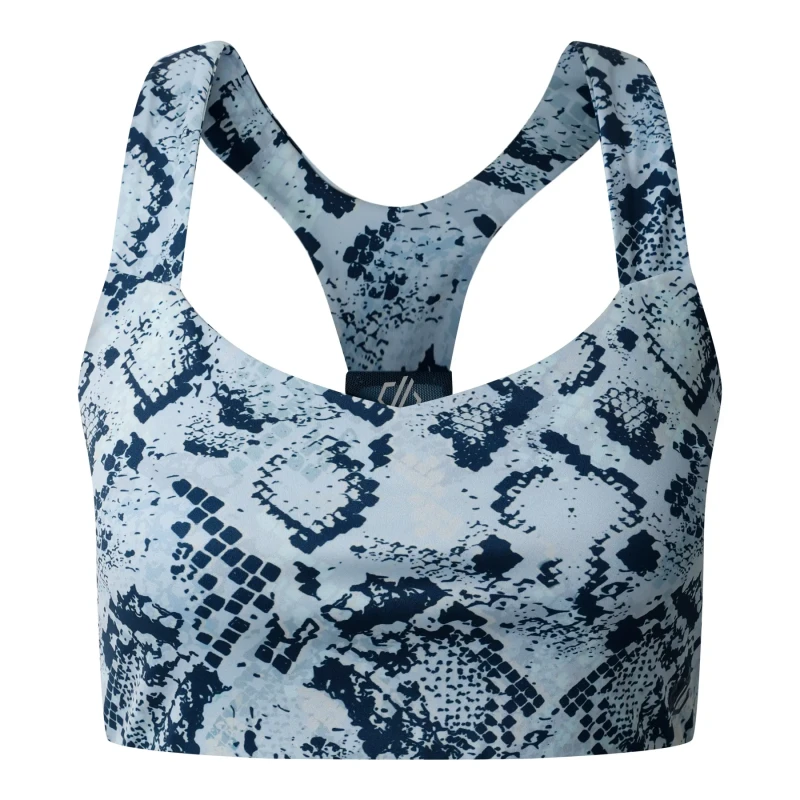Image of Dare 2b Womens Swift II Medium Impact Sports Bra Skyway Snake Pr female XS