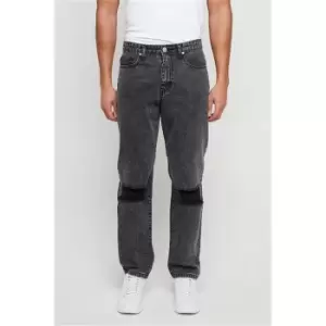 Image of I Saw It First Grey Slim Fit Ripped Knee Jeans - Grey