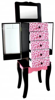 Image of Teamson Kids Fashion Prints Jewellery Armoire Leopard.