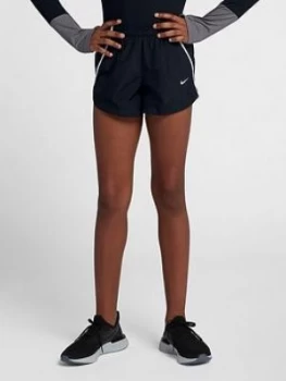 Image of Nike Dry Older Girls Sprinter Running Shorts - Black, Size L, 12-13 Years, Women