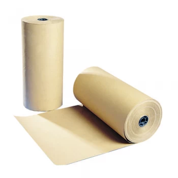Image of Polythene Coated Kraft Paper Roll 900mmx100m Brown 70080