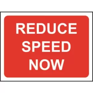 Image of 600 X 450MM Temporary Sign & Frame - Reduce Speed Now