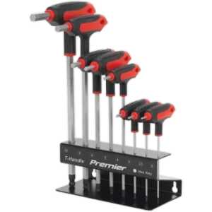 Image of Sealey AK7195 8 Piece T handle Ball-End Hex Key Set