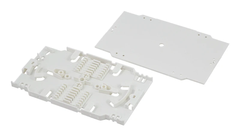 Image of LogiLink Fiber splice cassette with 12 core splice holder. shrink tube