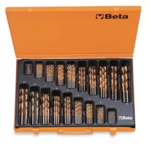 Image of Beta Tools 414/C116 HSS-TiN Entirely Ground Twist Drill Comprehensive Set