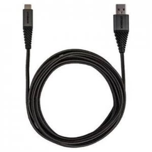 Image of Otterbox USB-A to USB-C Cable - 2.4A 1m length - Black