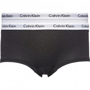 Image of Calvin Klein Calvin 2 Pack Shortie Briefs - White