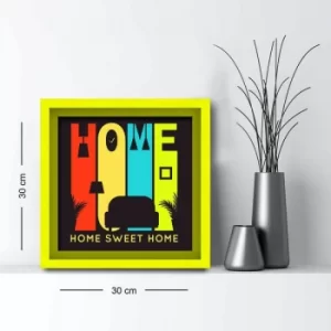 Image of 3030AHS-054 Multicolor Decorative Framed MDF Painting