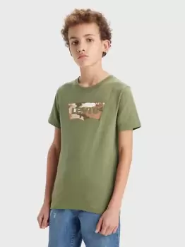 Image of Teenager Camo Batwing Fill Tee - Green