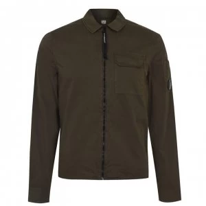 Image of CP COMPANY Zipped Overshirt - Ivy Green