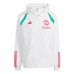 Image of adidas Manchester United All-weather Jacket 2023 2024 Adults - White