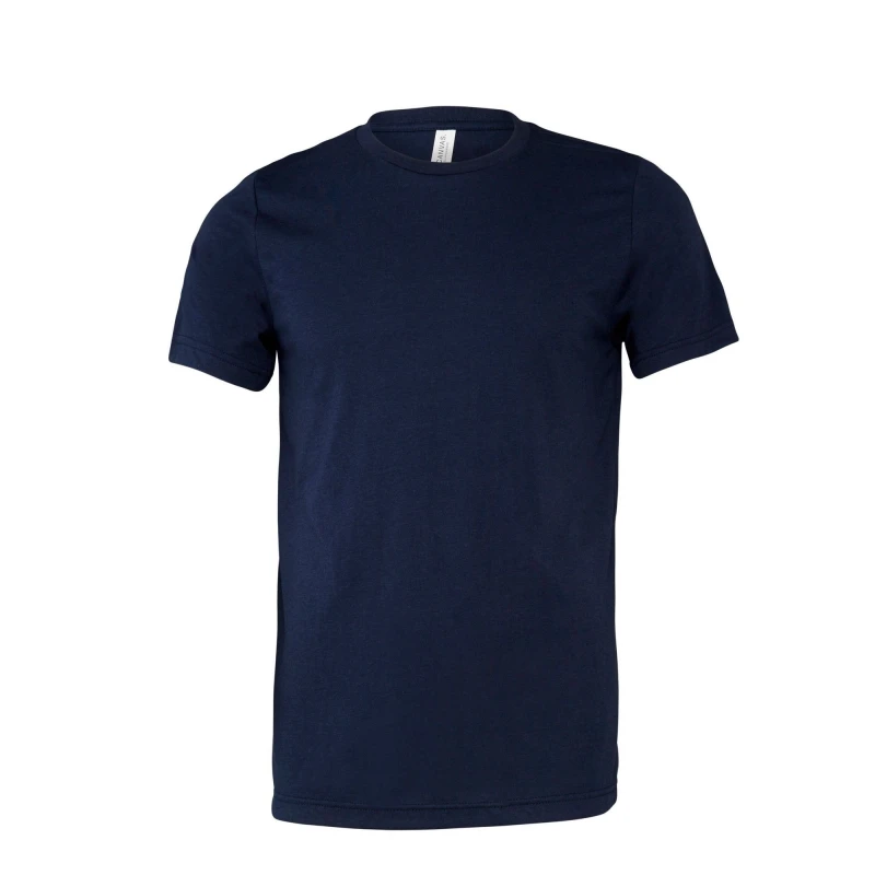 Image of Bella + Canvas Mens Canvas Triblend Crew Neck T-Shirt Short Sleeve T-Shirt in Navy Size: XS Navy Male XS