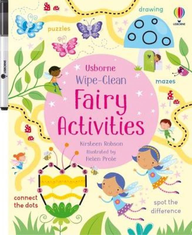 Image of Kirsteen Robson Wipe-Clean Fairy Activities Book Multi unisex