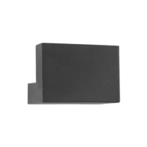 Image of Charleston Outdoor Modern Wall Lamp Anthracite Aluminium Clear Glass LED 10W 298Lm 3000K IP65 - Merano