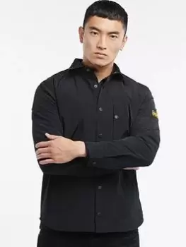 Image of Barbour International Link Overshirt, Black Size M Men