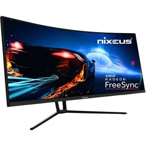 Image of Nixeus EDG 34" NX-EDG34S QHD Ultra Wide Curved LED Gaming Monitor