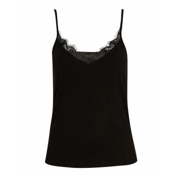Image of Ted Baker Paygee Lace Detail Cami - BLACK