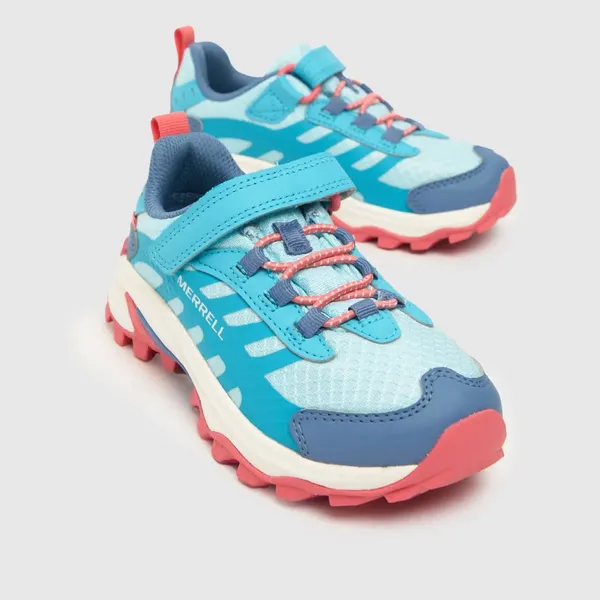 Image of Merrell pale blue moab speed 2 low Girls Junior trainers Pale Blue UK 12 (EU 31)