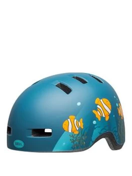 Image of Bell Lil Ripper Matt Grey / Blue Fish 2019 Helmet