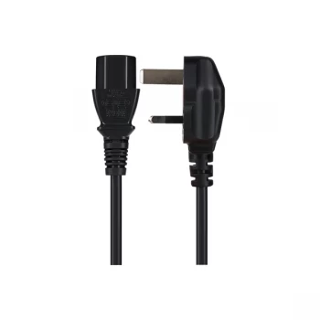 Image of Maplin IEC C13 Plug Female to UK 3-Pin Plug Power Supply Cable - 3m