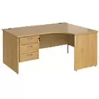 Image of Dams International Right Hand Ergonomic Desk MP16ERP3O 1,600 x 1,200 x 725 mm