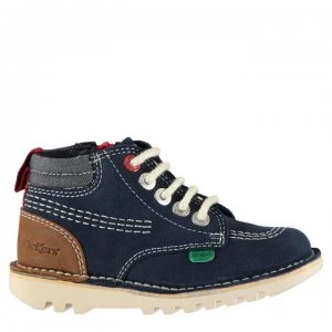 Image of Kickers High Stroll Chukka Boots - Blue