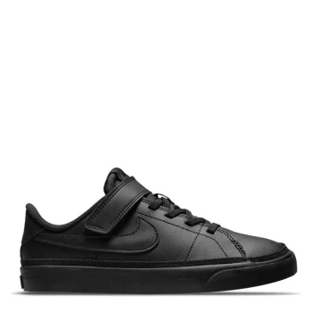 Image of Nike Court Legacy Little Kids Shoe - Triple Black