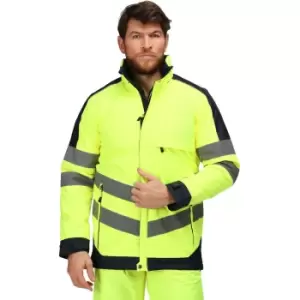 Image of Regatta Mens Hi Vis Pro Waterproof Insulated Workwear Jacket XL - Chest 43-44' (109-112cm)
