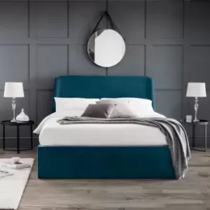 Image of Julian Bowen Frida Storage Ottoman Bed Double Teal