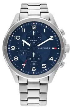 Image of Tommy Hilfiger 1792007 Mens Axel Blue Chronograph Dial Watch