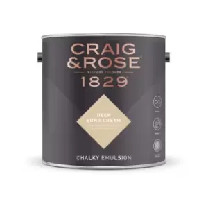 Image of Craig & Rose Chalky Emulsion Deep Sung Cream - 5L