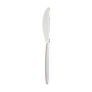 Image of Heavy Duty Plastic Knives 185mm White Pack of 100 181WHBAG