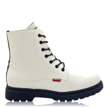 Image of Levis Clover High Top Boot - White 0061