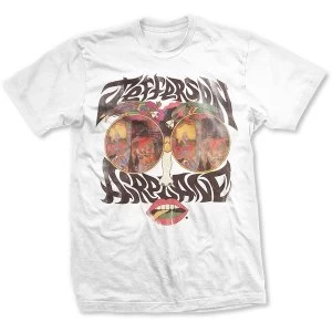 Image of Jefferson Airplane - Lips Unisex Medium T-Shirt - White