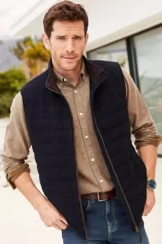 Image of Wool-Touch Quilted Gilet
